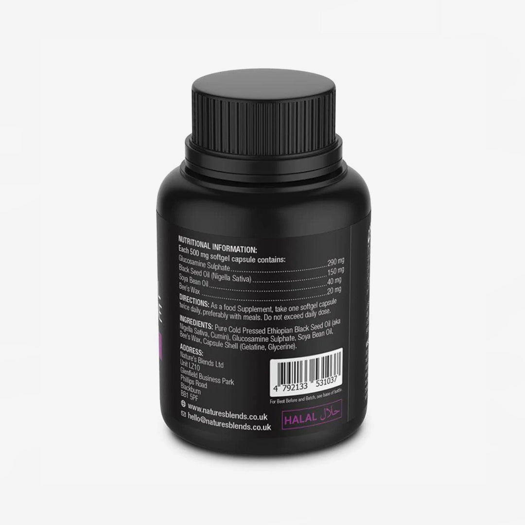 Nature's Blends Black Seed Oil & Natural Glucosamine Capsules